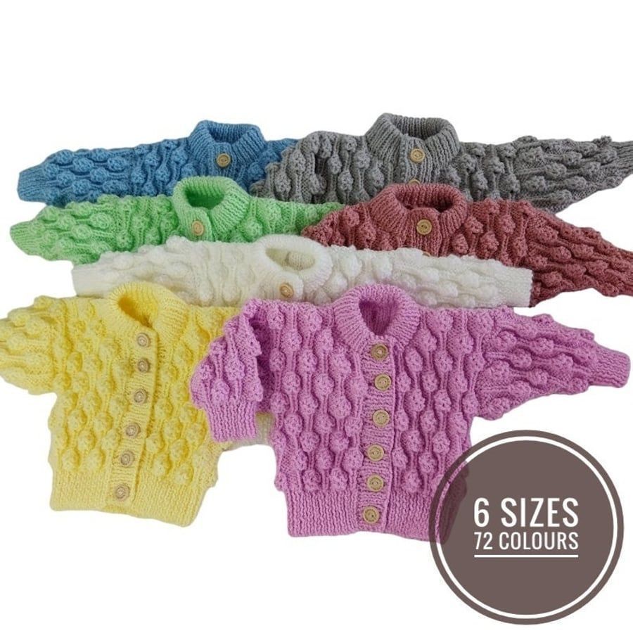 Discover these bespoke hand-knitted cardigans for babies and children. Tailored to fit from birth up to 7 years, with a variety of colors to choose from knittingtopia.etsy.com/listing/169442… #Knittingtopia #etsy #handmade #babyshowergifts #childrensknitwear #craftbizparty #MHHSBD