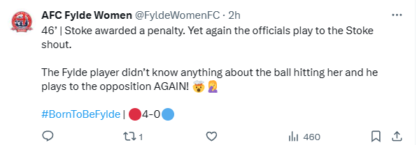 Would really love to know how the @FAWNL deals with posts like this from official club accounts.  What would the approach have been in your time @CazWest23?