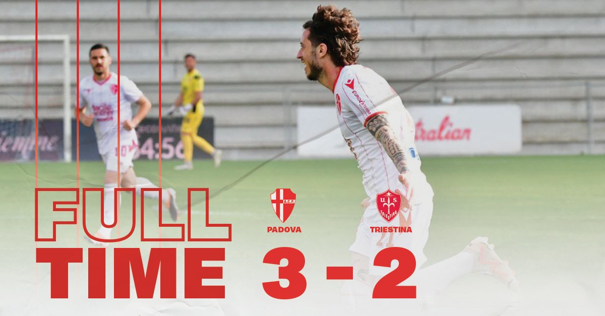 Finale: Padova-Triestina 3-2 (Reti: 23° Bortolussi, 40° Vertainen, 10°st Redan, 16°st Faedo, 35°st Dezi) padovacalcio.it/match/padova-v…