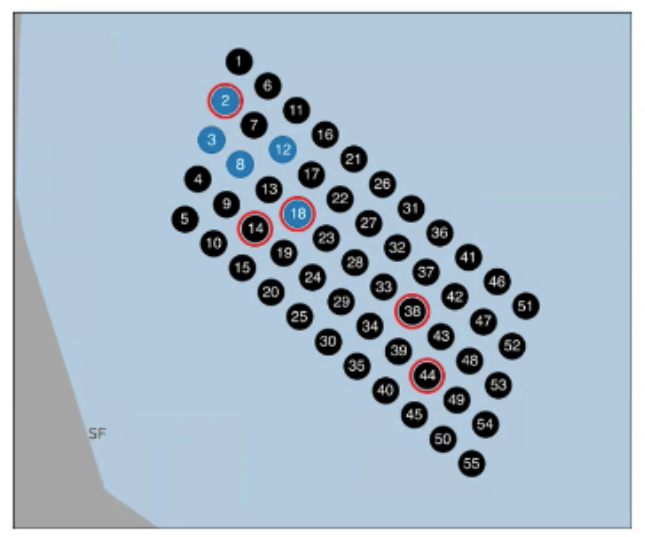 Traces of the world's rarest marine mammal in 15 gallons of seawater on our first try! #Vaquita porpoise environmental DNA from ZTA off San Felipe. 2x positives: standard hydrophone sampling sites - red ⭕ eDNA 🔵 vaquita acoustic encounters Prepub report tinyurl.com/ednaps