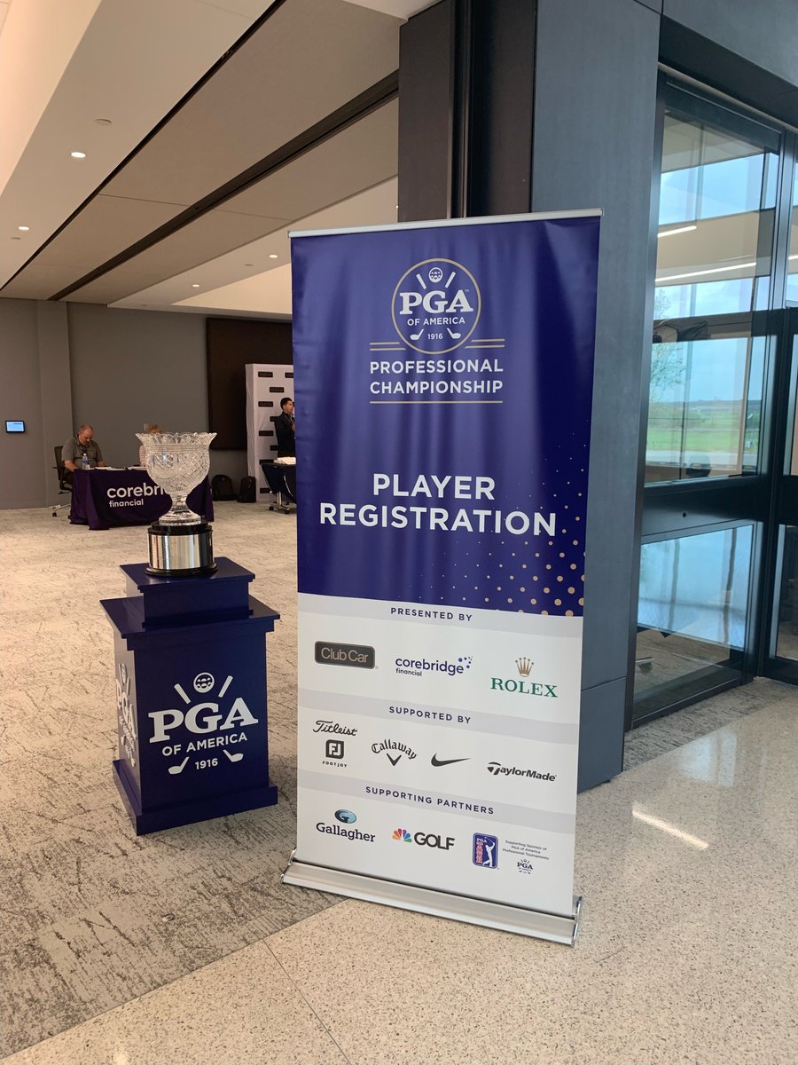 The 2024 PGA Professional Championship is officially underway! 312 players chasing that beautiful trophy and a coveted spot to compete in the PGA Championship at Valhalla! 🙌🤩