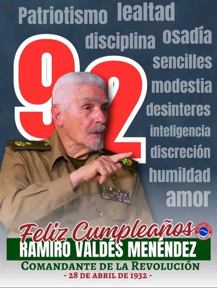 Muchas felicidades le deseamos al Comandante @ValdesMenendez en su cumpleaños desde #Cabaiguán #SanctiSpíritusEnMarcha @DiazCanelB @DrRobertoMOjeda @DeivyPrezMartn1