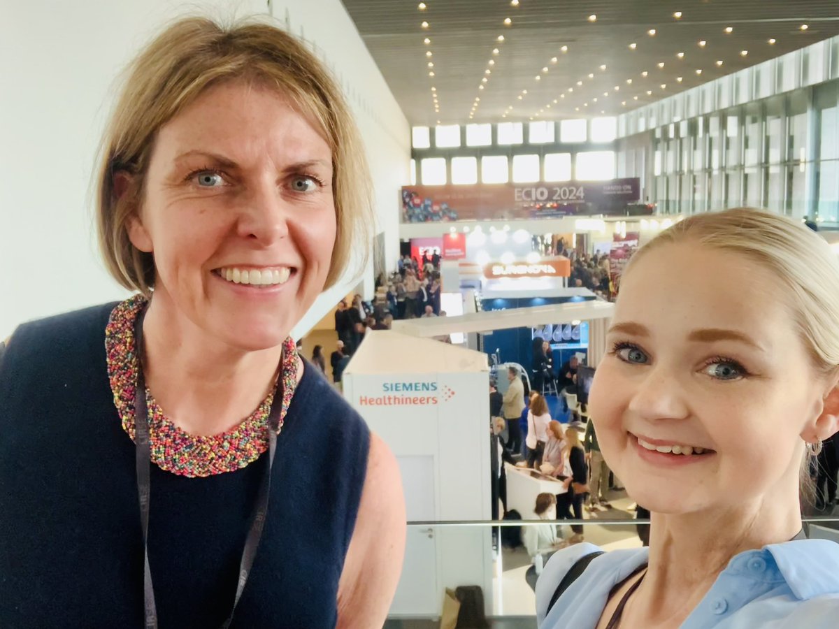 Very privileged today to welcome Kimberley to #ECIO2024. Kimberley is an extraordinary advocate for oncology patients, passionate about raising awareness of the cancer journey. I was proud to show them some of the #IO vendor innovations + advances here #IR #paediatricIR