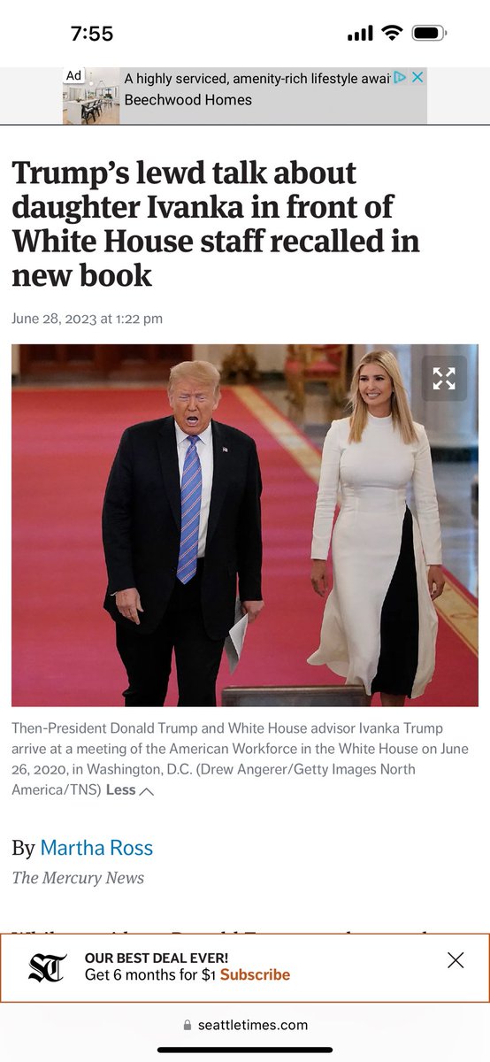 @ProudPatriots1 A man who wants to SCREW HIS DAUGHTER!
“Aides said he talked about Ivanka Trump’s breasts, her backside, and what it might be like to have sex with her, remarks that once led [former Chief of Staff] John Kelly to remind the president that Ivanka was his daughter,”