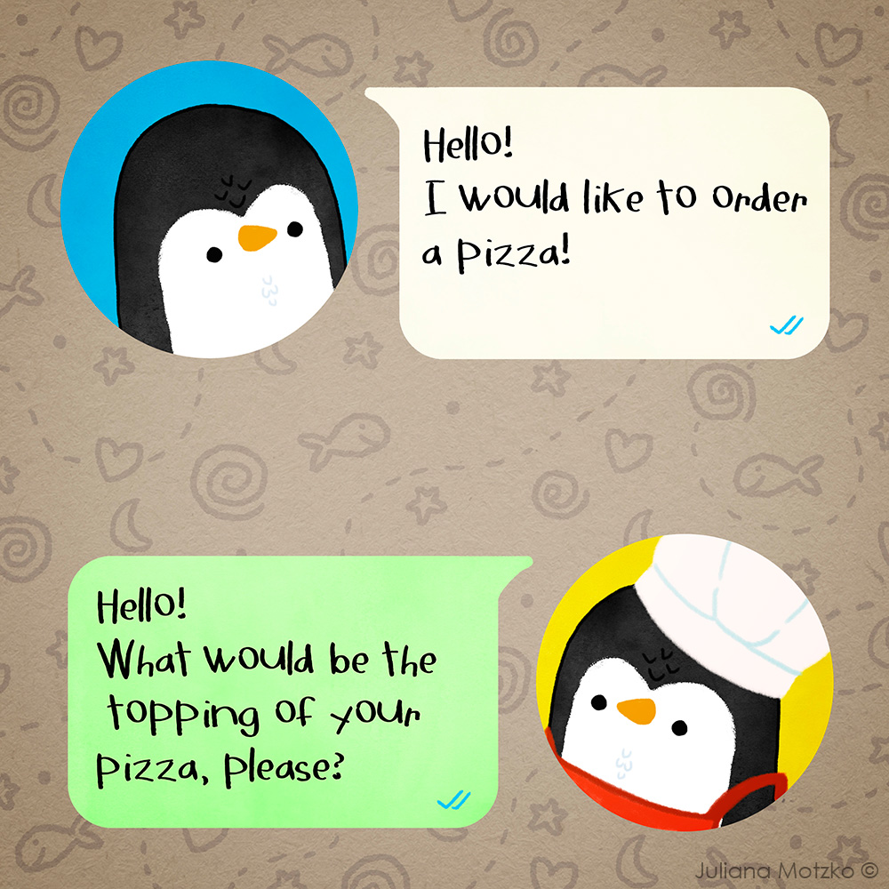A Pizza Story
#ThePenguinsFamily #penguin #pizza #cute #PenguinsLife #life #cartoon #dailylife #illustrator #ilustracao #kidlitart #kidlitartist #插图师 #企鹅 #插画 #JulianaMotzko