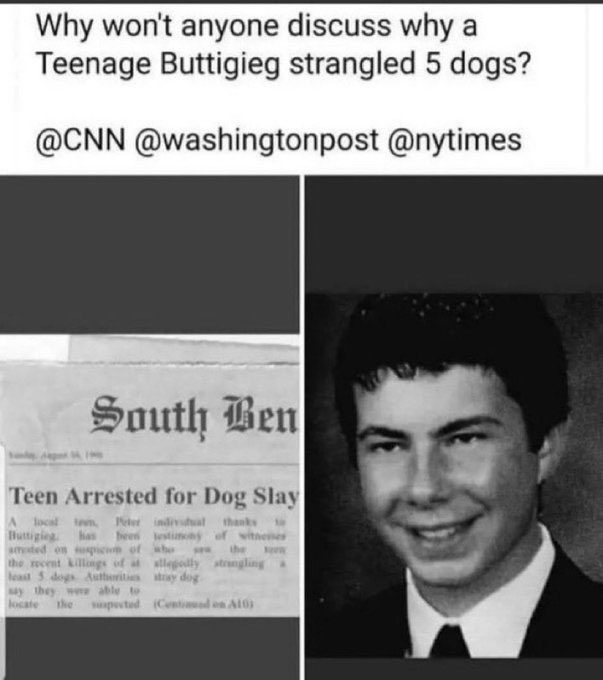 How many serial killers are in Congress? Trump made animal cruelty a federal felony. No wonder Pete Buttigieg hates him. No serial killer worth his salt wants anyone snooping around.