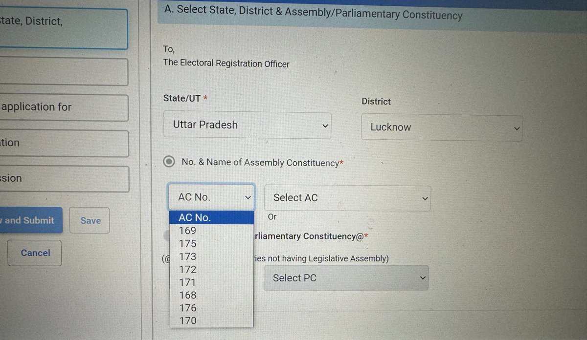 iamadwiv's tweet photo. @ECISVEEP constituency number 174 ,lucknow central is not reflecting in form 8. 

Pl have the error rectified, also please have it checked for other constituencies as well. https://t.co/ETkUCZaIX7
