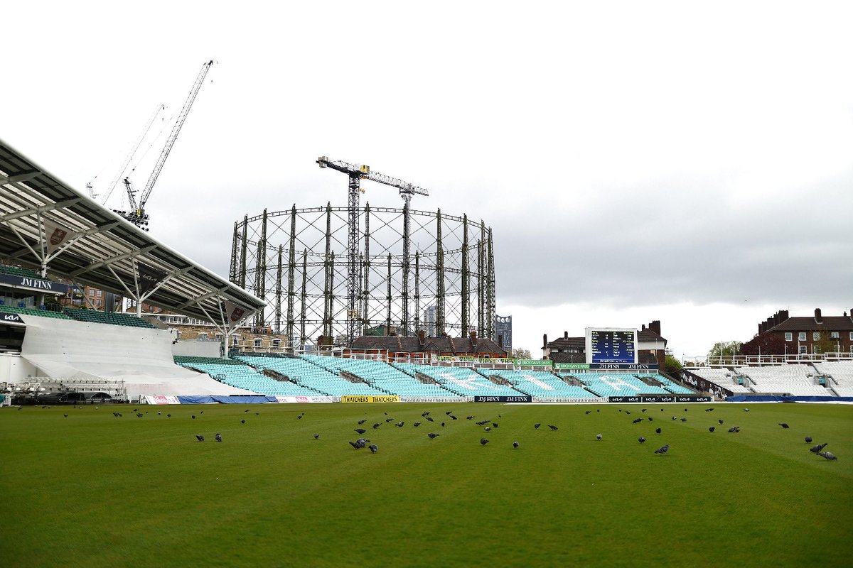 An early tea will be taken at 3:30pm, with an umpires inspection at 3:45pm. 🤎 | #SurreyCricket