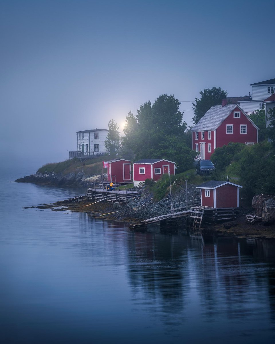 A blue evening at Burin Newfoundland. #newfoundland #canada