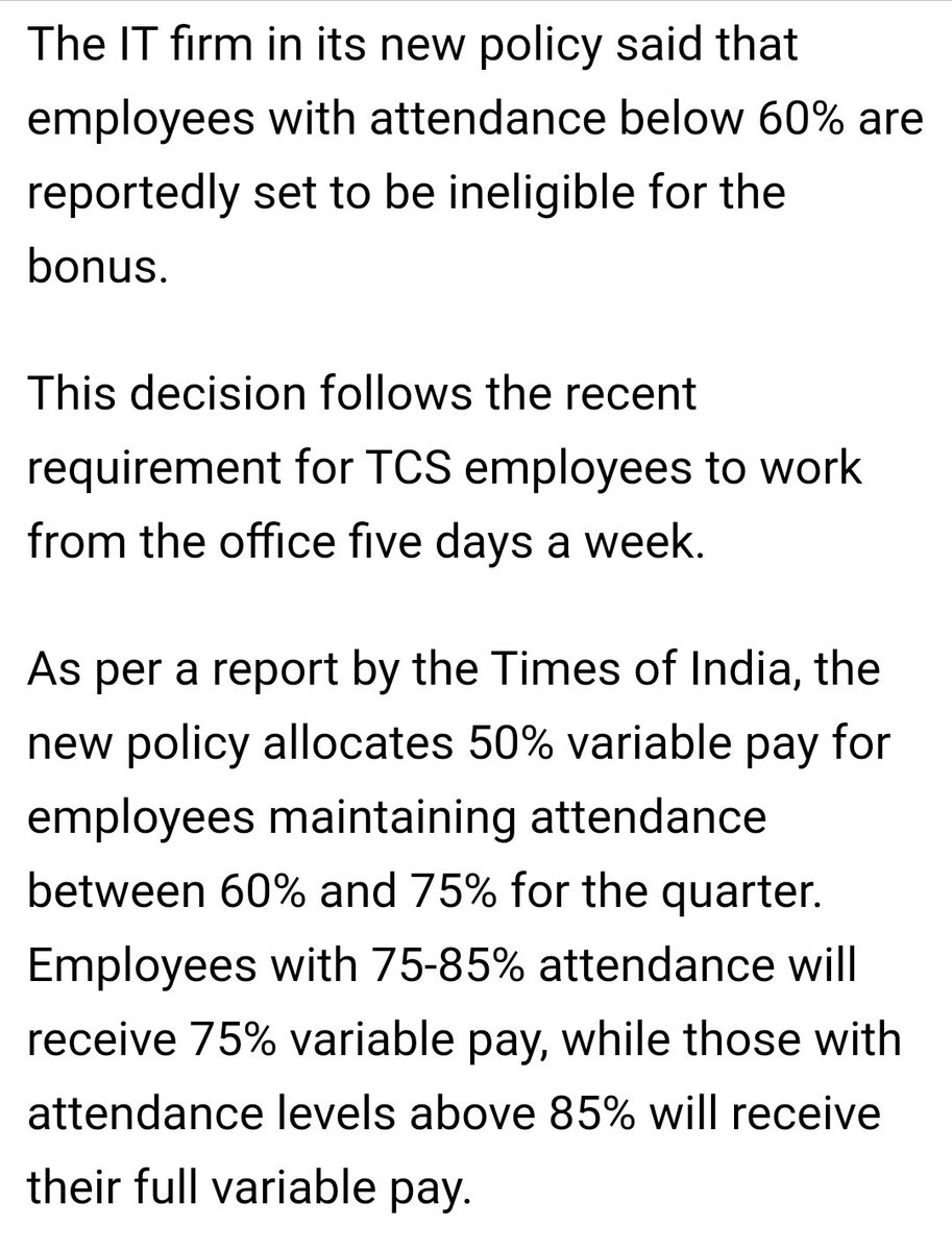 TCS ceo should be more worried about destroying their employees with all such nonsensical policies