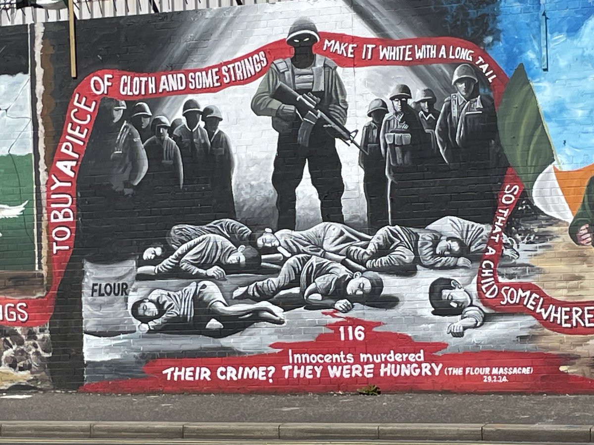 I think this is my fourth time in this city and I’ll never stopped being moved by how the people of West Belfast insist on using their walls to remind us never to look away