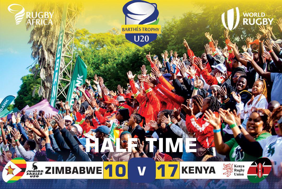 #barthescup2024 

Half time score 
@SablesRugbyZW 
@OfficialKRU