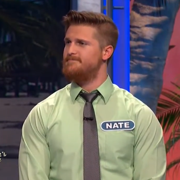 Name: Nate Kaczor (not the football coach)
Episode: S34 E190 6/2/2017
Status: Was studying exercise science at BGSU with a lifelong dream of opening a gym someday. 🏋️‍♂️ No mention of SO.

#WheelofFortune