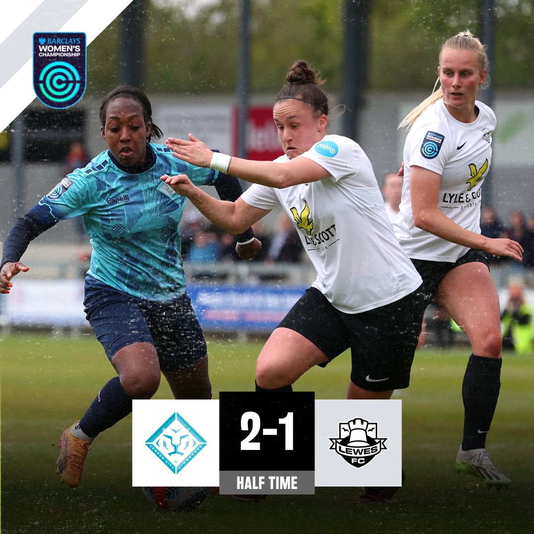 A strong start but London City fight back to lead at the break.