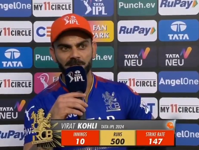 Orange cap on his head with 500 runs and almost 150 SR. How people even dare to say that Virat Kohli doesnt fit in team India for WT20