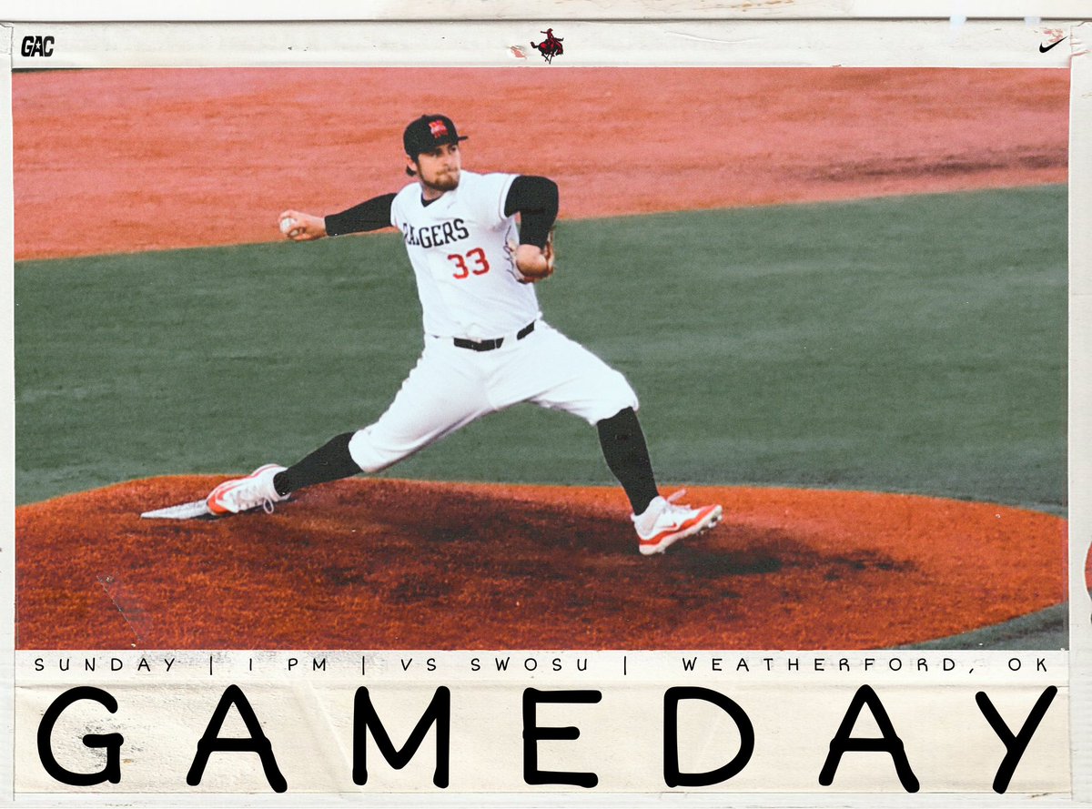 GAME DAY. 

April 28 @ 1:00 PM at Southwestern Oklahoma State University

#riderangersride