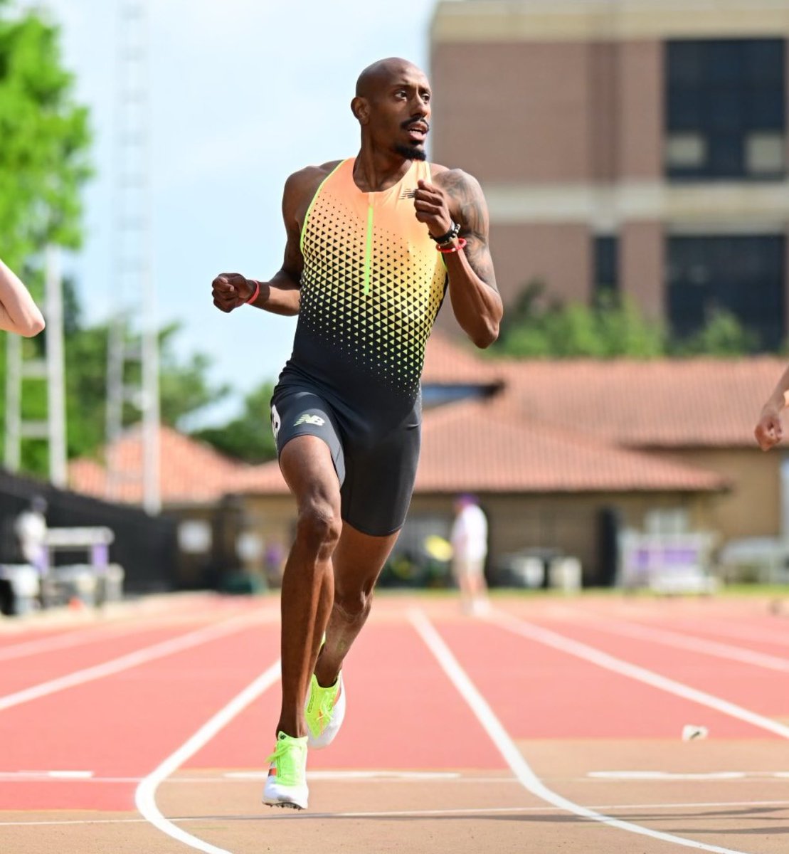 Vernon Norwood (@Vernon400m) in New Balance’s 2024 competition kit en route 20.47 & 44.74 on the SAME DAY yesterday at the LSU Invitational He's the current 🇺🇸 US #3 in the 400m 👏 (📸 LSUTF)