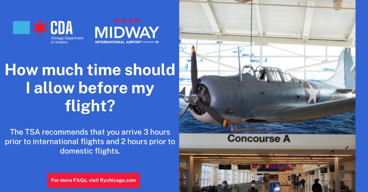 Questions about traveling through Midway? Take a look at our most frequently asked questions to help plan your visit! bit.ly/39QJBZz