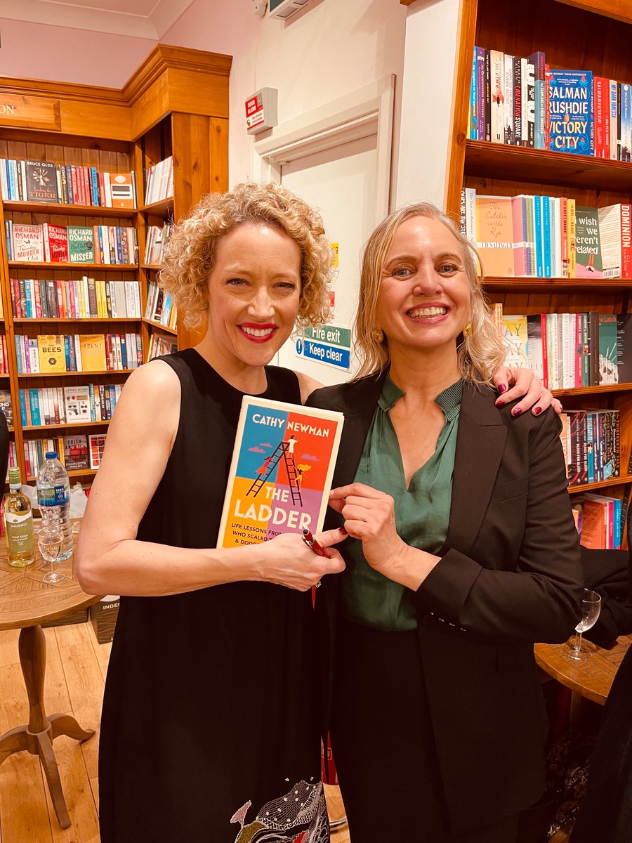 I wholeheartedly recommend #theladder by @cathynewman (& not ‘cos I’m in it!) It’s for women who aspire, who struggle, who feel that they are failing, who doubt themselves & who succeed. Superb, thoughtful writing of women’s stories who climbed the ladder & dodged the snakes.