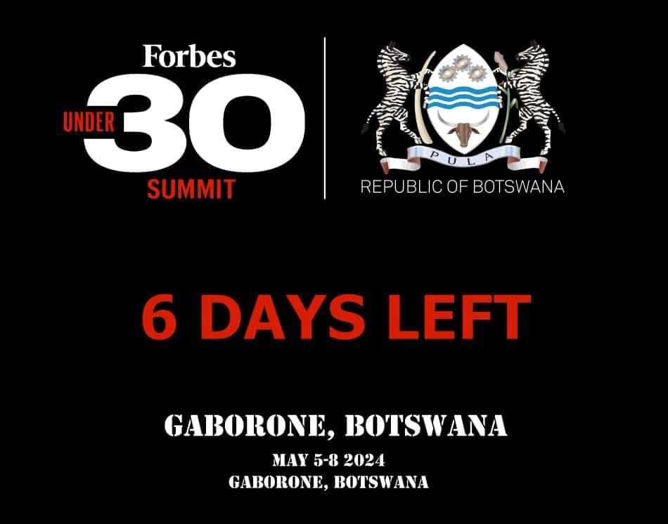 For more information and registration details, visit the official Forbes Under 30 Summit Africa website@https://www.forbes.com/connect/event/2024-forbes-under-30-summit-africa/. Enjoy the summit, and have a fantastic time in Botswana! 🇧🇼✨
#Under30Summit #ForbesUnder30