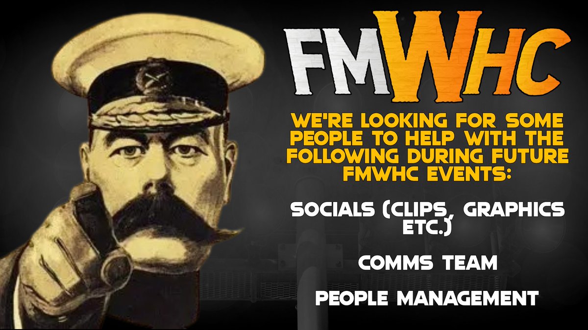 We're looking for some people to join our team to help out during future events

No huge commitment would be needed, and no experience necessary. Just looking for some good people to lend us a hand

Let us (or the commissioner <a href="/MT13Industries/">Michael/MT13</a>) know if you're interested