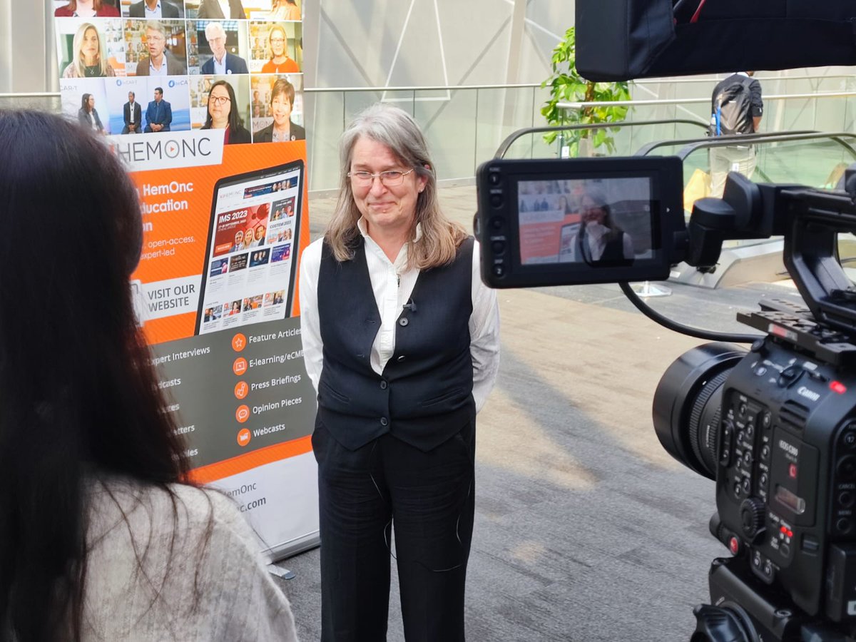 We just caught up with Mary Frances McMullin from @queensubelfast, who gave an insight into the management of #Myelofibrosis in patients w/ anemia, the current BSH guidelines for diagnosis & evaluation of prognosis of the disease, & more! #BSH2024 #HemOnc #MPNsm @BritSocHaem