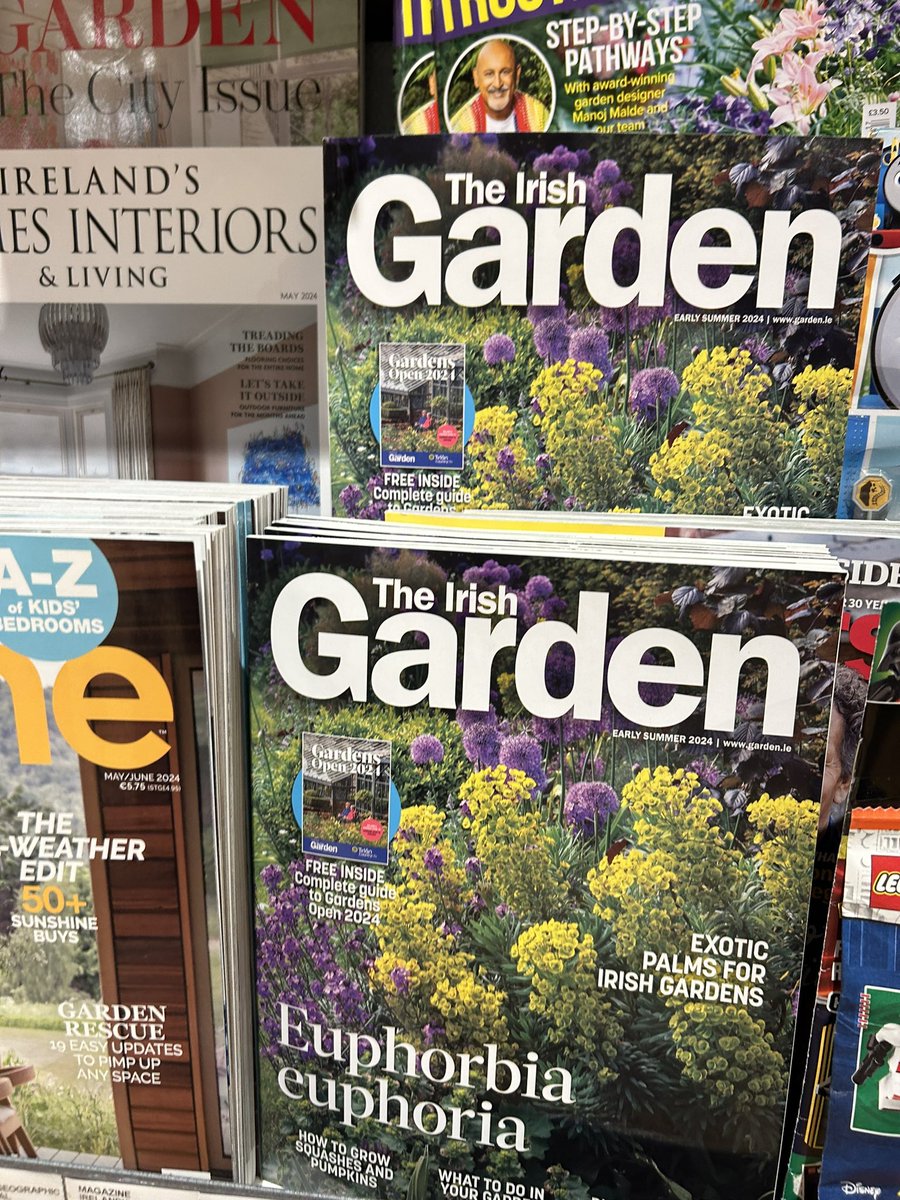 marcieshock's tweet photo. Looking forward to reading latest issue of @Garden_ie , complete with free Gardens open 2024 mag #GardenersWorld #GardeningTwitter #gardeningtips https://t.co/l3Hg8Ow8hp