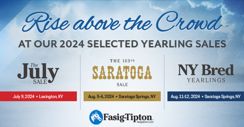 ⬆️Rise above the crowd at our 2024 selected yearling sales! #FasigSelected Nominate now ➡️ selectedyearlings.fasigtipton.com