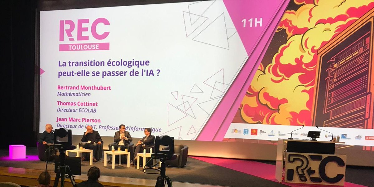 La #transitionécologique peut-elle se passer d'#IA❓ Grand plaisir à en débattre avec @b_monthubert & @JeanMarcPierson dans cette table-ronde animée par @jp_krivine 👉 3200 inscrits❗Les #RECTLSE24 une belle réussite : bravo à @wil_rectlse et son équipe👏👏 #science #citoyens