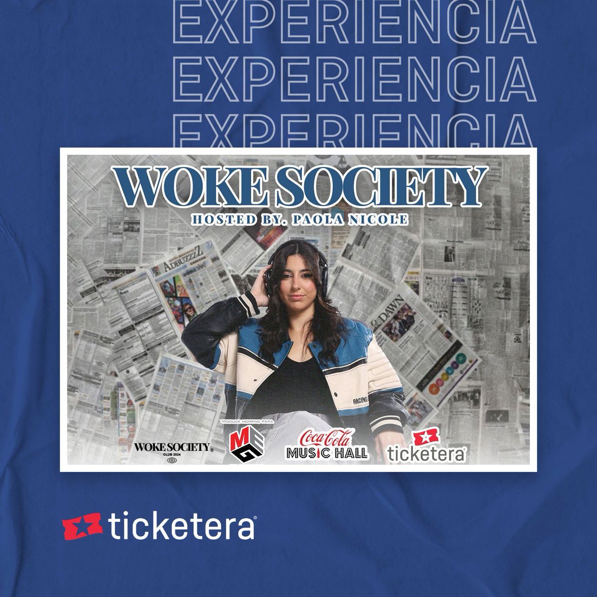 Paola Nicole nos invita a reflexionar con su evento, Woke Society 🙌 Conoce su historia de resiliencia y su testimonio, el 26 de mayo en el Coca-Cola Music Hall. Para boletos accede a ticketera.com/paolanicole-cc… 🎟️ #Ticketera #WokeSociety