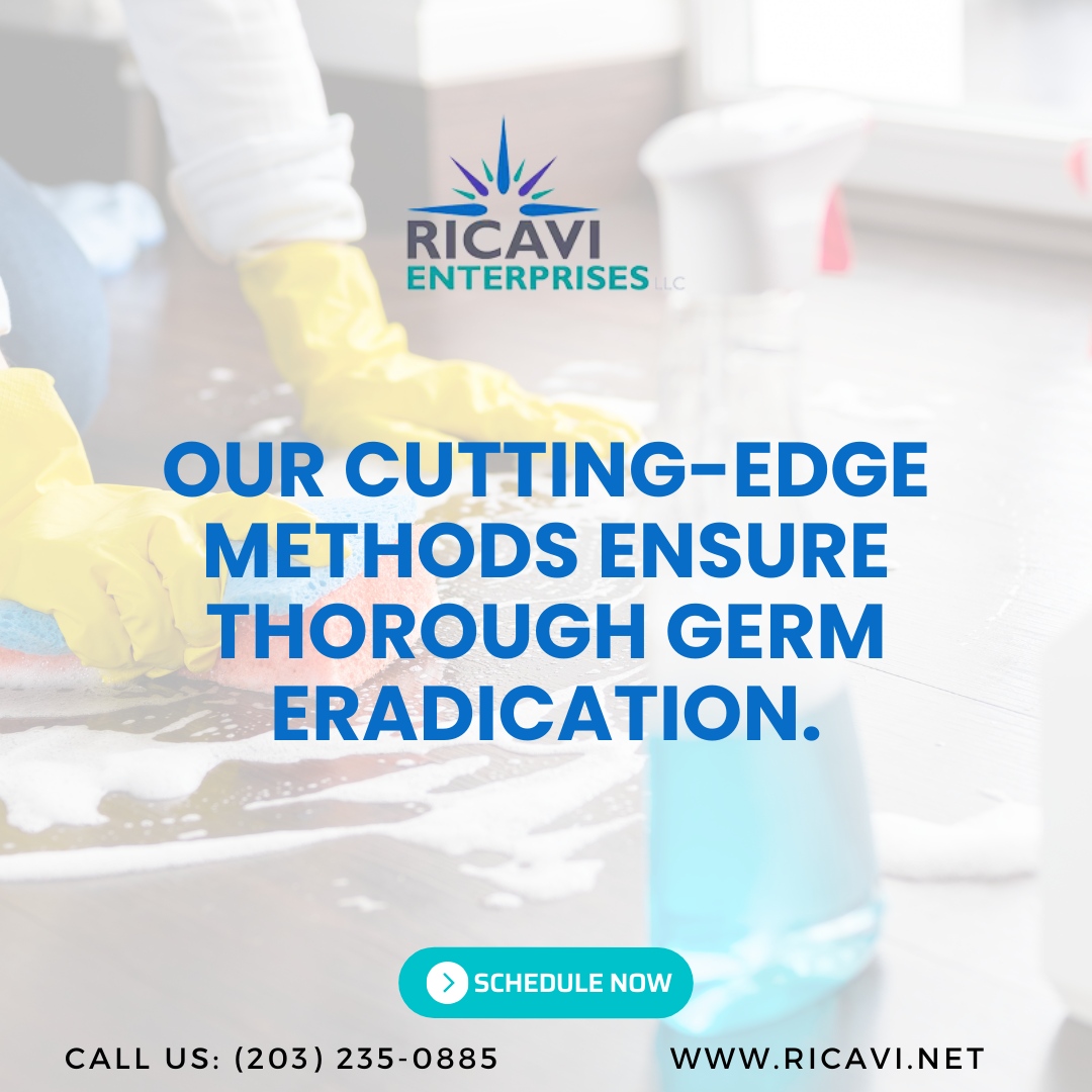 Our cutting-edge methods ensure thorough germ eradication. 

Want to ensure a germ-free environment? Reach out to us today!

🌐 ricavi.net
📞 (203) 235-0885
📨 info@ricavi.net

#RicaviEnterpriseLLC #beforeandafter #homedecor #cleaningbusiness #cleaners #detailing