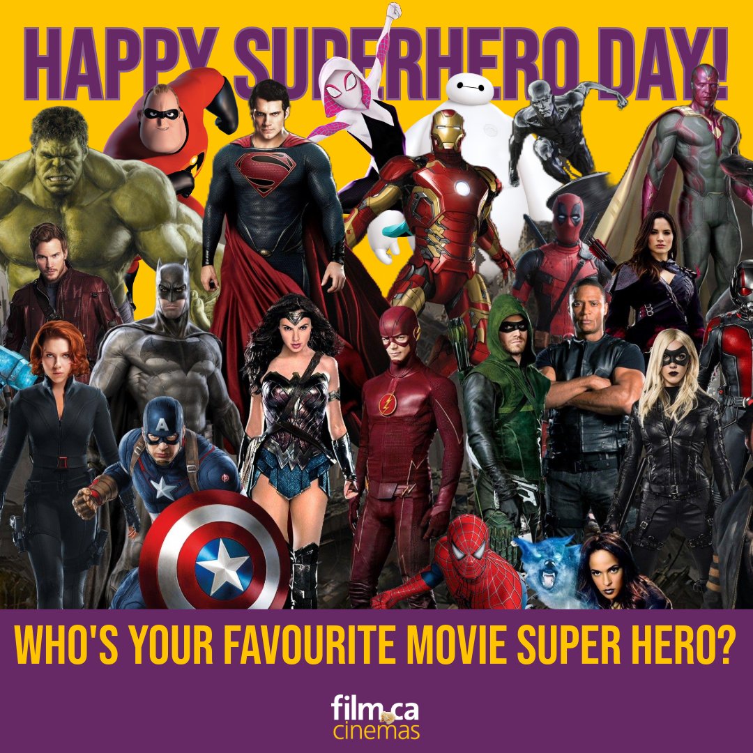Who’s your favourite movie superhero? 🍿 Let us know in the comments to celebrate Superhero Day! 💪
#superhero #moviesuperhero #FilmCa