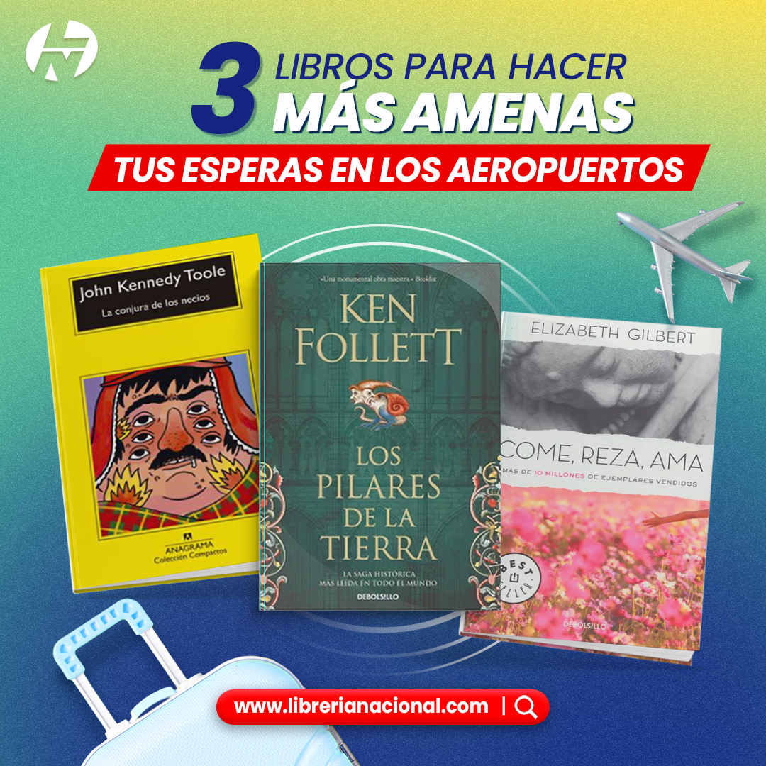 ¡Aprovecha cada segundo de tu espera! 📖✈️ Inicia una emocionante trama mientras esperas tu próximo vuelo. Consíguelos en nuestra tienda virtual Librería Nacional