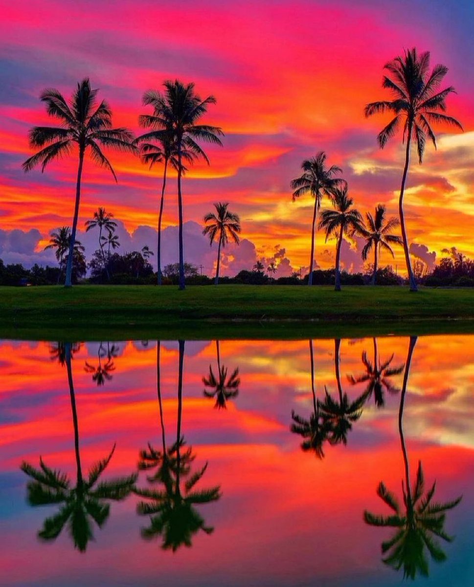 Sunset in Hawaii.