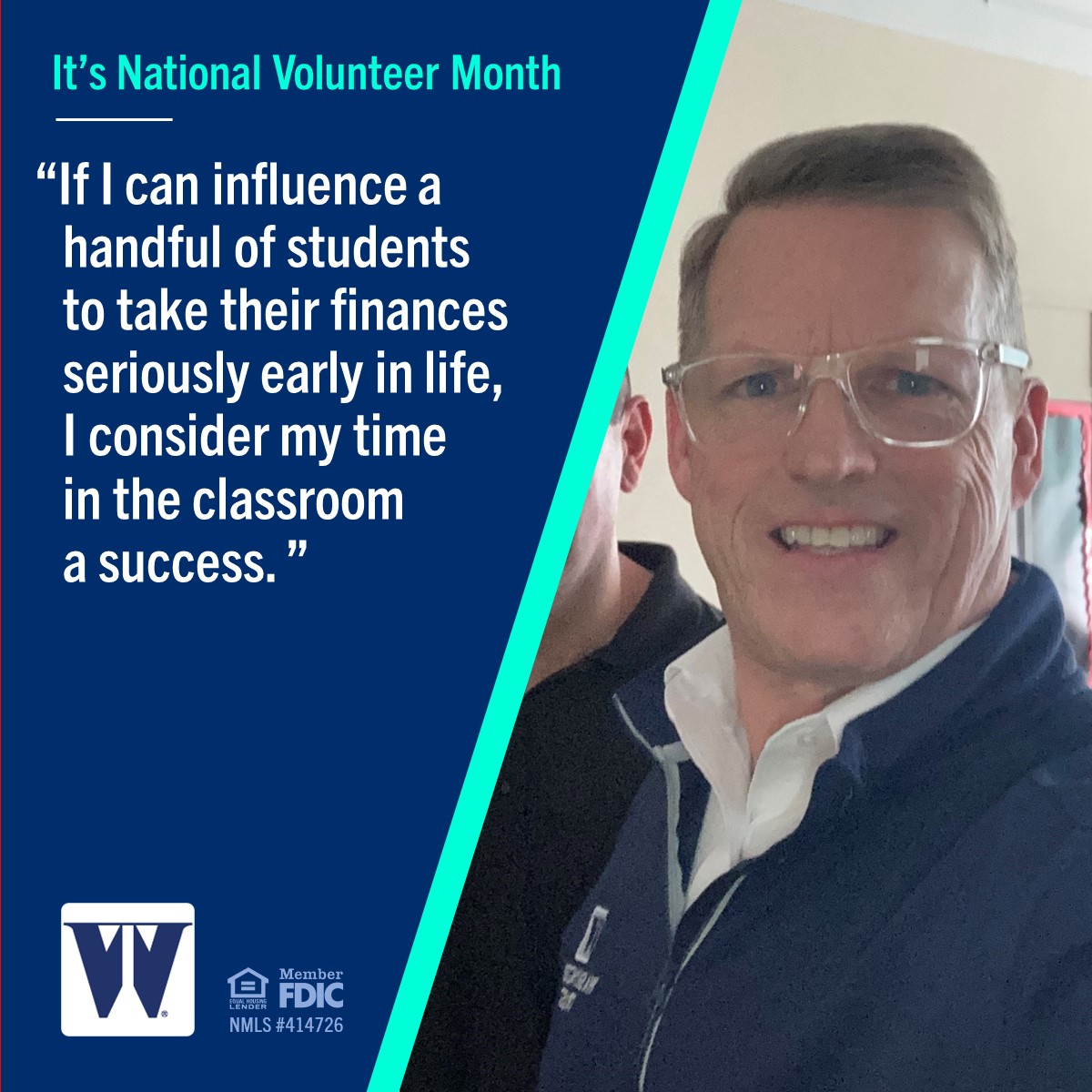 Meet Scott Haggerty (NMLS# 699509) VP, Branch Manager, Washington Trust, who joined our program as a #volunteer to help provide free financial education sessions to our school partners in RI: 
▶️ ow.ly/pX9B50RpFuh
__
What we value is you.™
#WashTrust
#volunteermonth