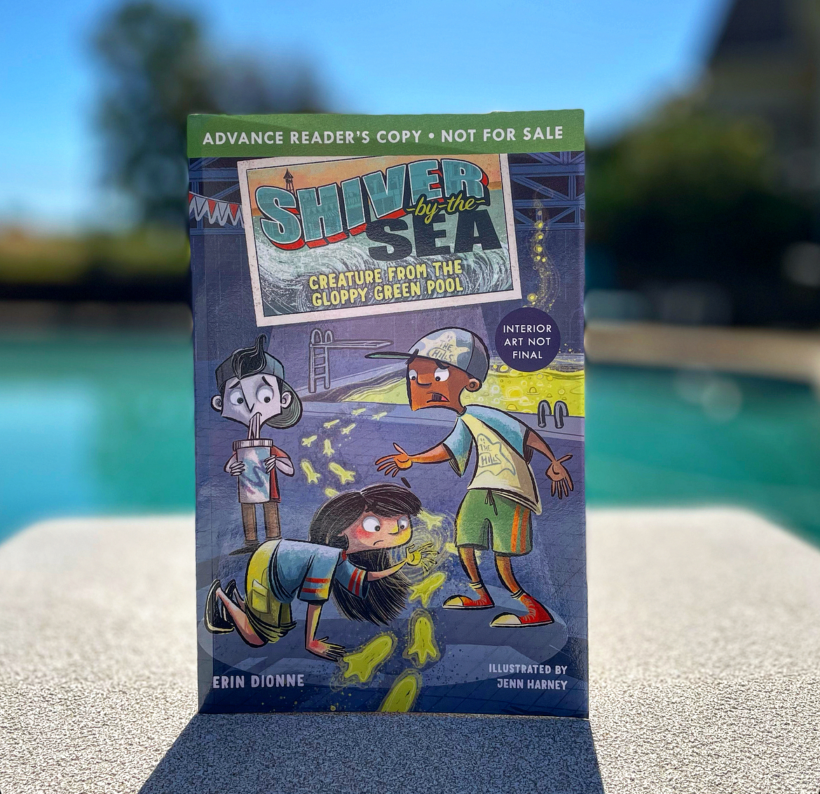 As the weather warms up, return to the town of Shiver-by-the-Sea with SHIVER-BY-THE-SEA: CREATURE FROM THE GLOOPY GREEN POOL! Out in one month! @erindionne ow.ly/NsGW50RpxuK