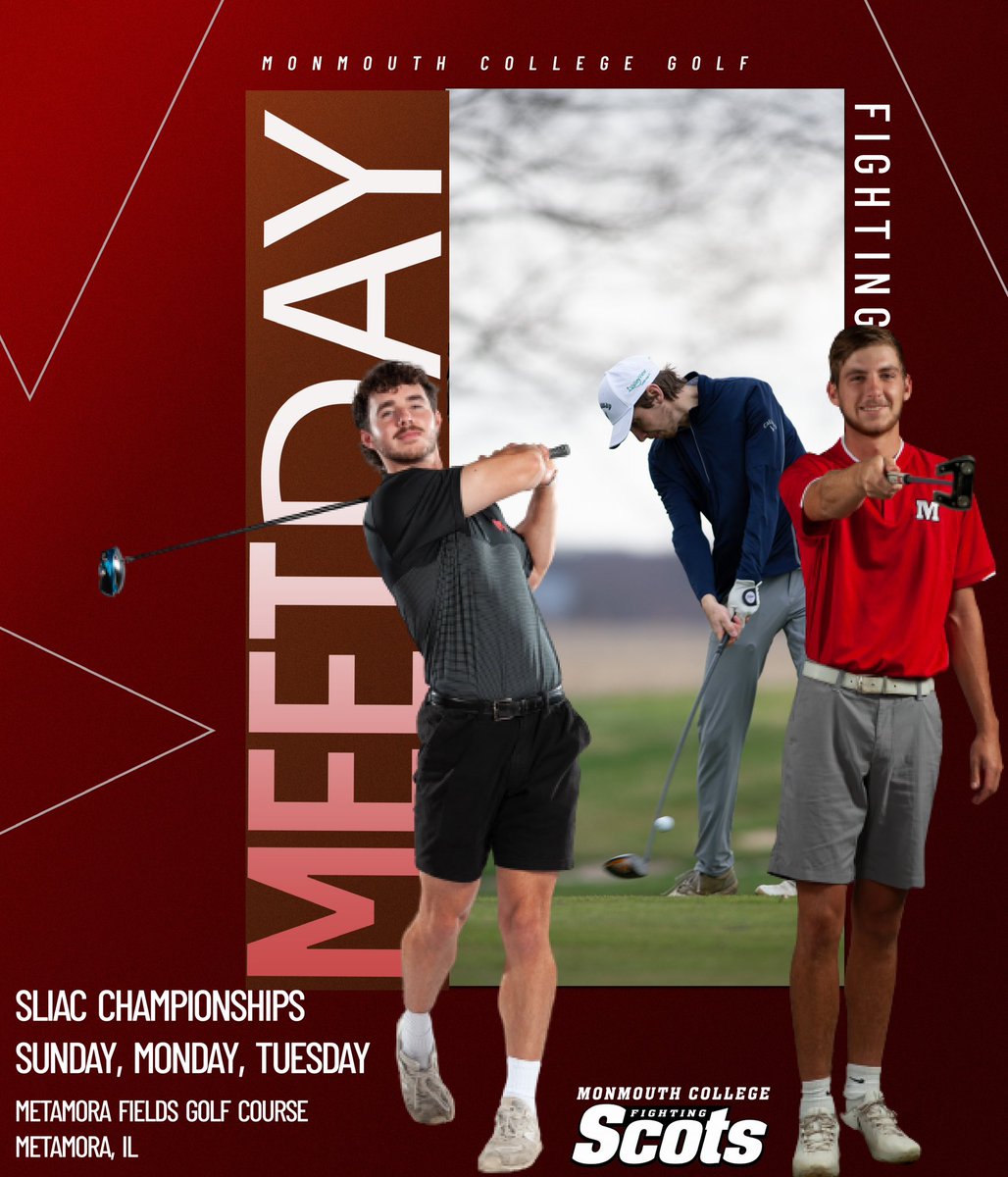 Good luck to @ScotsMGolf at the @SLIAC championships starting today. Monmouth tee times set between 12p-1p for round 1 #RollScots Live stats: results.golfstat.com/public/leaderb…