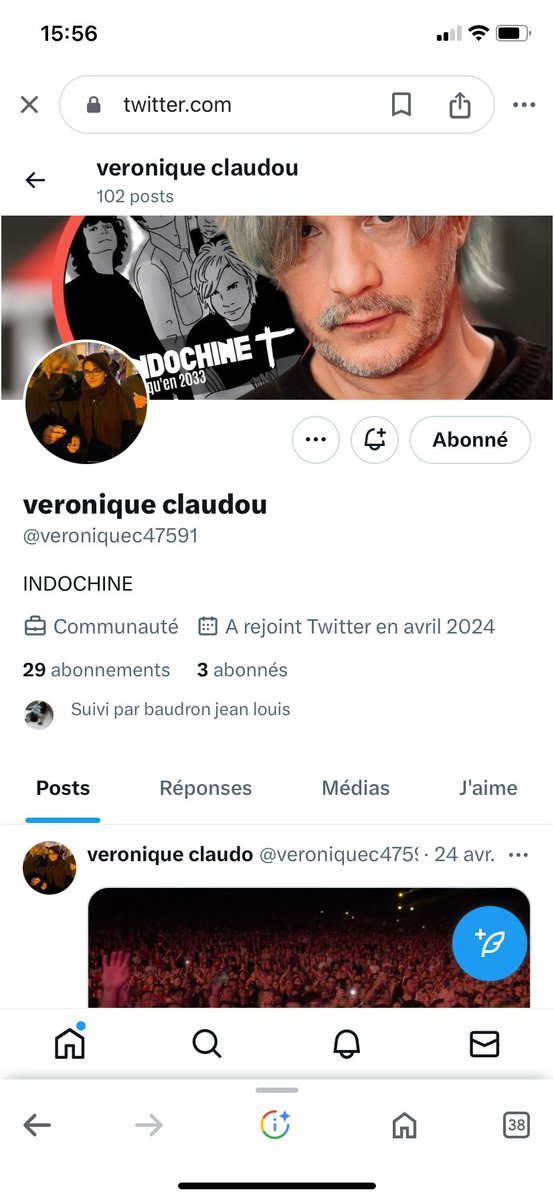 Bonjour,
Pouvez-vous, signaler ce faux compte ? car la personne utilise les photos privées des fans du groupe Indochine. 
Merci à vous de votre aide.