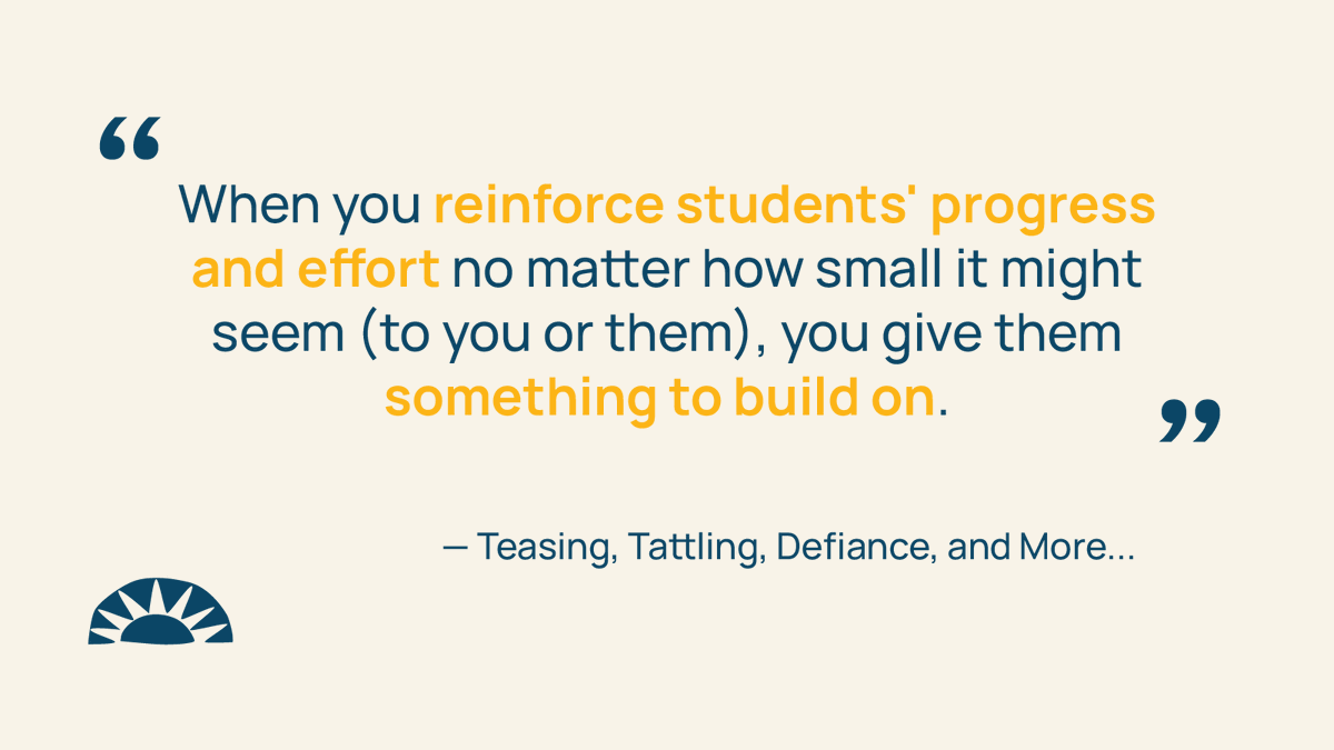 Focusing on students' efforts to learn, not just their successes, fosters a growth mindset and motivates them to take more academic risks.
