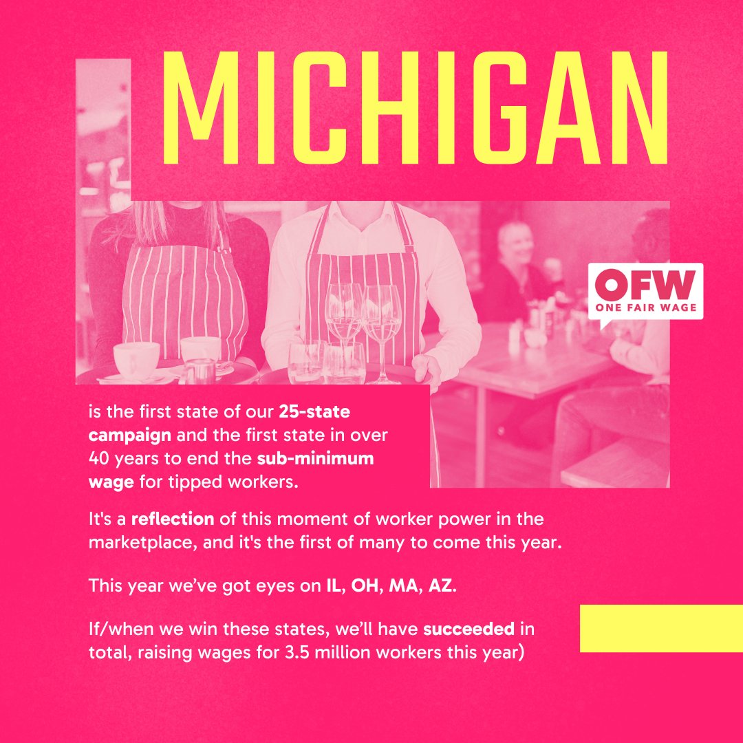 A win is a win! 👏🏾 Here are some updates on our '25 by 250' project launched in 2022. Since its inception, we've achieved several victories in DC & Chi-town! If we achieve our goal of winning in these states, we will have successfully raised wages for over 3.5 million workers!