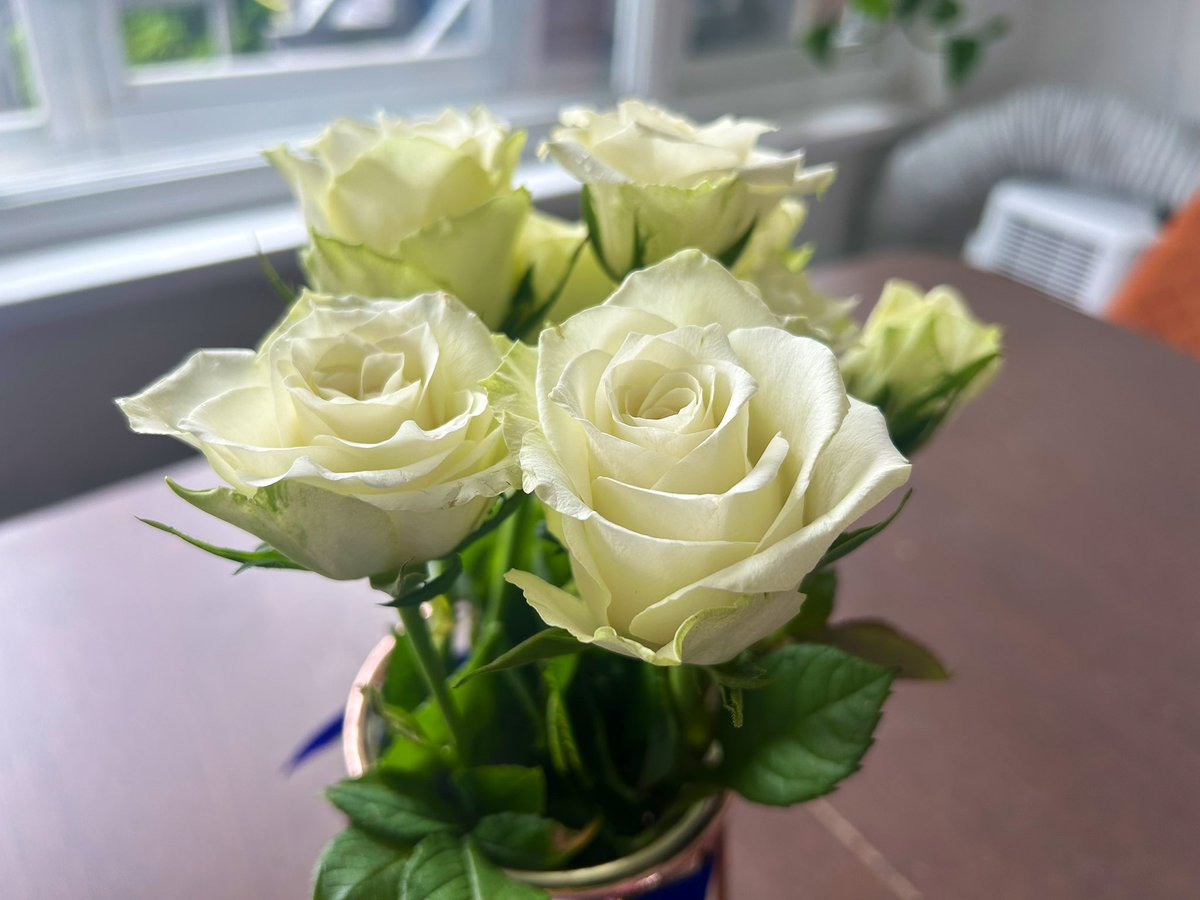 White roses!