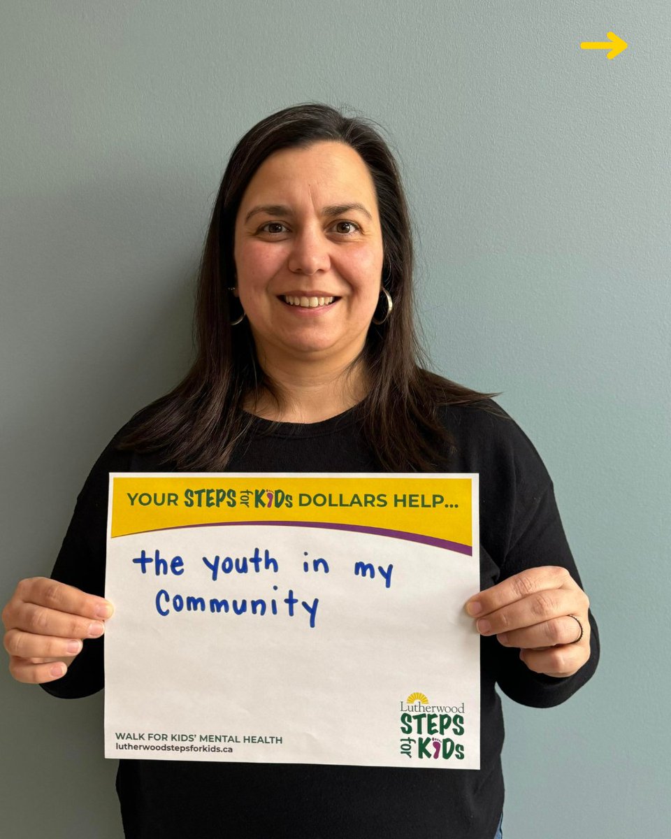 Join us on Sunday, May 5th to walk for kids’ mental health in our community. Every little step has a big impact. 👟💛 Visit lutherwoodstepsforkids.ca! #StepsForKids2024 #LittleStepsBigImpact 2/2