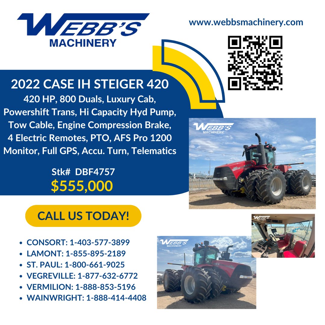 All the #Horsepower you need for #Plant2024

#WebbsMachinery
#Farming
#CaseIH
