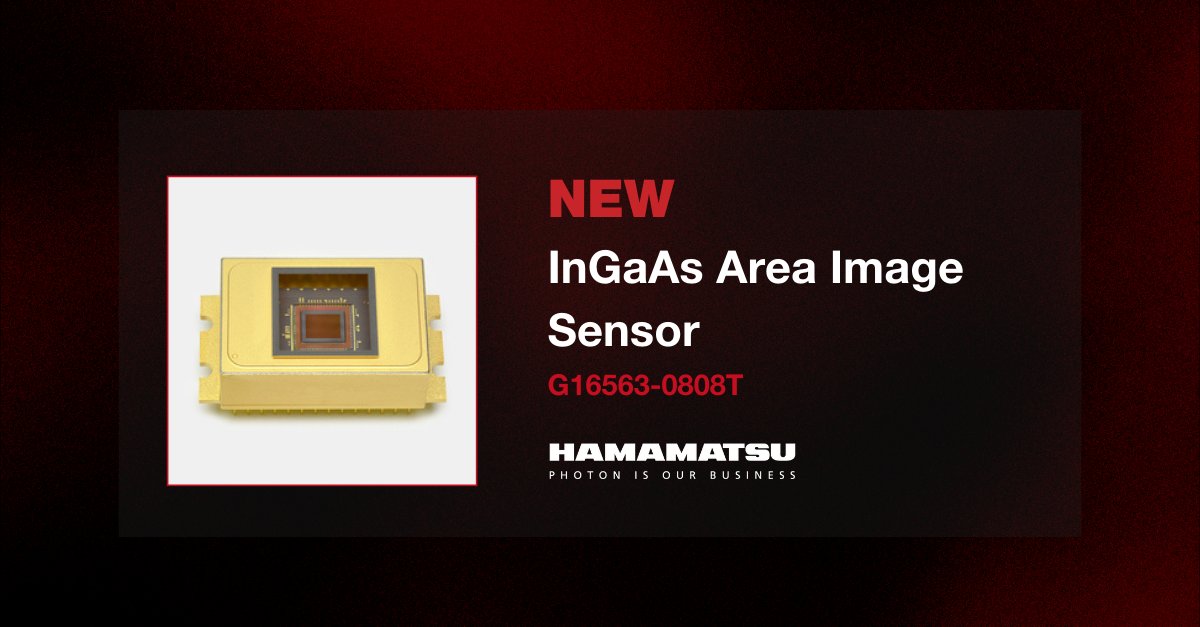Our newest InGaAs area image sensor has a dynamic range that is nearly double compared to conventional products. See how the G16563-0808T opens up new possibilities in imaging: ow.ly/qak050R4UXR