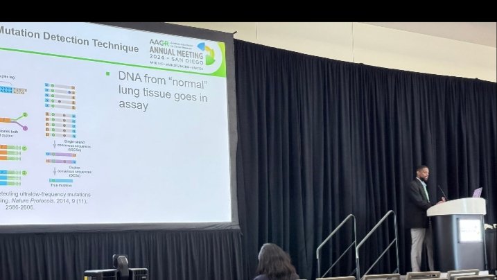 And a part of that #AACR24 fun is that I got a chance to present a collaborative study on mutational landscapes in the lung in a minisymposium. Many thanks to our collaborators at @CUAnschutz  and in the UK
@TheMarkFdn @lcrf_org @CRUKLungCentre @RosetreesT @RuthStraussFdn