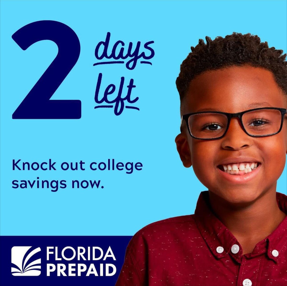 👉There’s only 2 days left of open enrollment with Florida Prepaid!   Check “College Savings” off your To Do List today!! #floridaprepaid #savings #future #education
@FloridaPrepaid