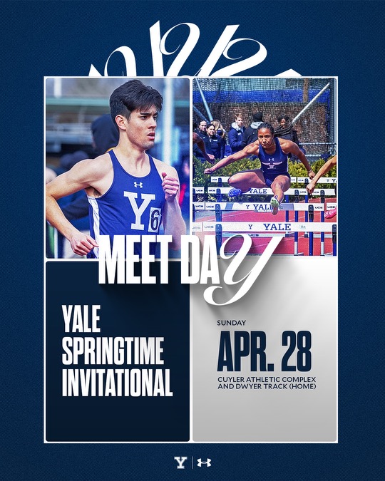 MEETDAY! We host the Springtime Invitational. Live Results ➡ tinyurl.com/2xtu56d2 #ThisIsYale