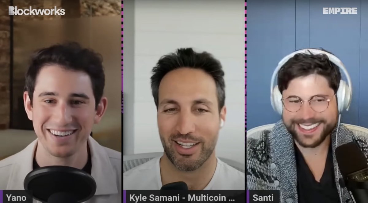 This pod with @KyleSamani and @santiagoroel is now live on Empire. We covered why MEV is the only metric that matters, how to value crypto assets, and how to think about the cost of airdrops. Great chat.