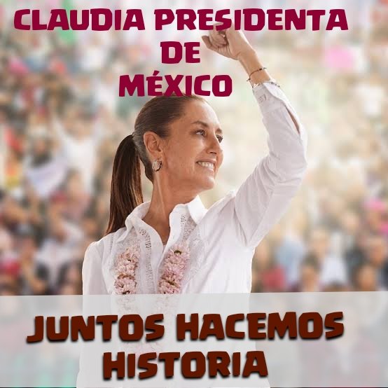 Buenos días AMLOVERS, les recuerdo que hoy es el Debate, donde nuevamente Claudia, va a brillar con luz propia porque es una mujer segura, inteligente, con propuestas y sobre todo amor al Pueblo y a México, que siga la Cuarta Transformación 👊👊💪💪✌️🇲🇽🫶