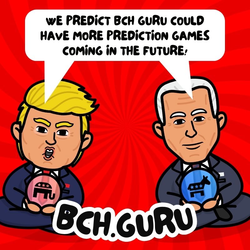 We predict BCH Guru could have more on-chain, non-custodial prediction games in the future! #bitcoincash #cashtokens bch.guru